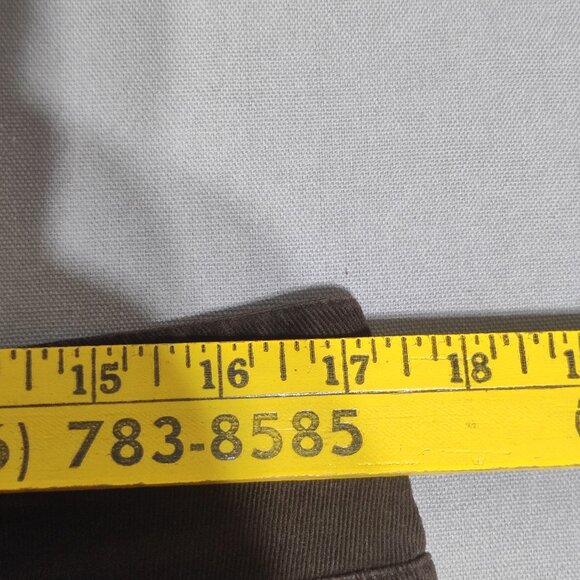 Tabi Anne Corduroy pants women's size 14 brown colour high-rise straight leg - Picture 11 of 15